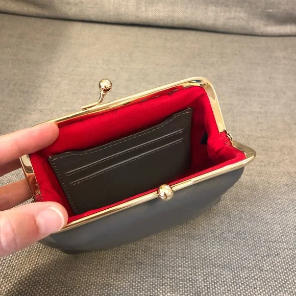 Dooney & Bourke Gray Clutch change purse wallet - Picture 4 of 16